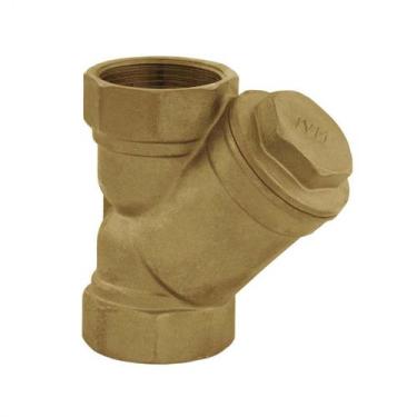 Imagem de Filtro Tipo Y Industrial de 3 de Latão Forjado com Tela em Aço Inox Al
