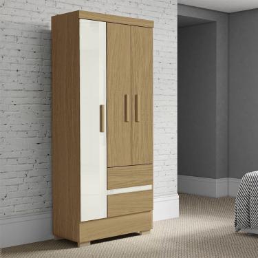 Imagem de Guarda Roupa Roupeiro 3 Portas 2005132 Atacama Off White Aramóveis