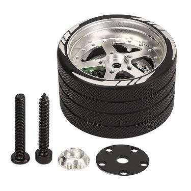 Imagem de RC Transmissor Diretor de alumínio do transmissor Triger de liga de alumínio Um adaptador de controle de uma mão para Flysky NB4 RC Controlador de carro Durável resistente a (Prata)