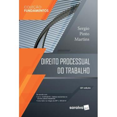 Imagem de Livro - Direito Processual do Trabalho - 22 ª Edição 2020 - Coleção Fu