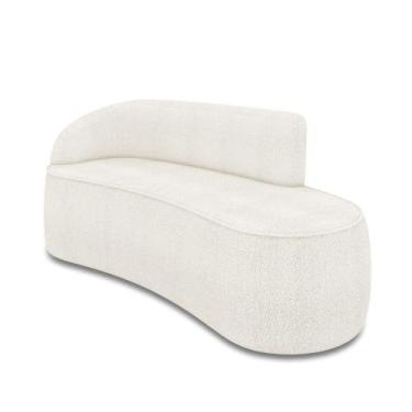 Imagem de Sofá 3 Lugares Orgânico 180 Cm Morgan Bouclê Off White D03 - D'rossi