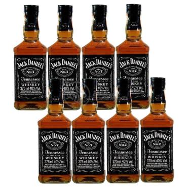 Imagem de Kit 8 Whisky Jack Daniel's Old No.1 Original 375ml Uísque
