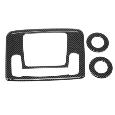 Imagem de VekAuto Moldura de acabamento de farol moldura de farol decoração para Honda HR-V 2021-2022 fibra de carbono preto ABS 1 conjunto fileira traseira