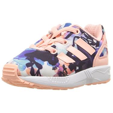 Imagem de adidas Zx Flux El I Tênis de corrida masculino, Haze Coral Haze Coral Branco, 5 Toddler