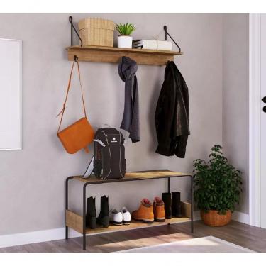 Imagem de Conjunto Hall De Entrada Banco E Prateleira 27896 Linha Tube