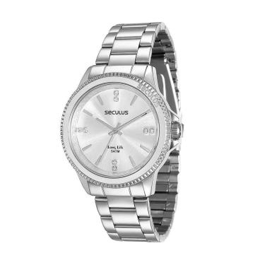 Imagem de Relógio Analógico Prata Feminino Long Life - 28673l0svna2 - Seculus
