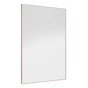Imagem de Espelho Decorativo Star Com Moldura Cor: Cobre Rosê