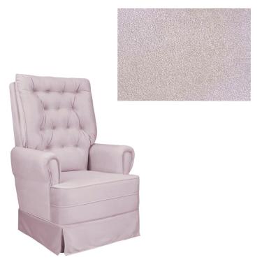 Imagem de Poltrona Amamentação Com Balanço Eloa Para Sala E Quarto - Decor Loppes Pb 606 - Boucle