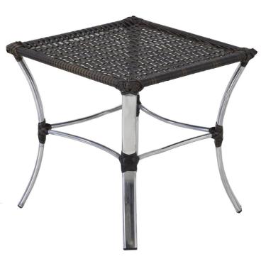 Imagem de Mesa De Centro Em Alumínio Para Cozinha Trama Original Pedra Ferro