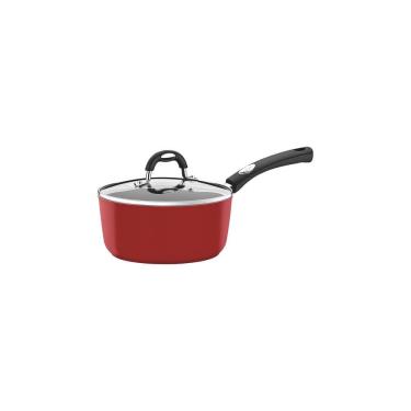 Imagem de Panela Mônaco Induction Em Alumínio Com Revestimento Antiaderente Vermelho 18cm - Tramo...