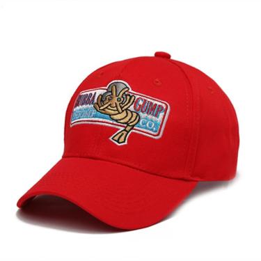 Imagem de Boné Ajustável Chapéu De Algodão Bordado Gump Dad, Forrest Trucker Vermelho