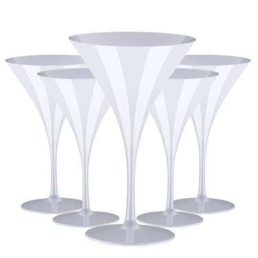 Imagem de Jogo Com 5 Taças Kit Festa Martini 290ml Espumante Drinks branco