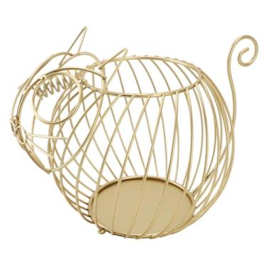 Imagem de Porta de café, Cesto de Cápsula de Metal de Ferro Resistente Com Design de Gatinho de Desenho Animado Fofo, Acesso Rápido, Base Ponderada, Obra Fina para Casa, Restaurante, café, (L)