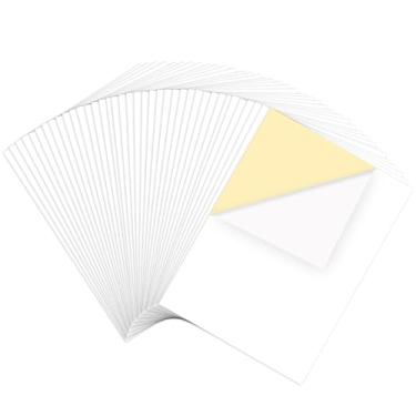 Imagem de Briartw Pacote Com 50 Folhas De Papel Para Mascarar, Artesanato, Adesivas Reposicionáveis Baixa Aderência, Máscaras Carimbo E Matriz - Tamanho: 14,8 X 21 Cm/5,83 8,27 Polegadas