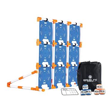 Imagem de GAMELIFE SPORTS Jogo Da Velha Gigante Tictac Throwdown Para Áreas Internas E Externas, Inclui Tabuleiro De 90 Cm, 6 Bolas Pufe, Cartão Pontuação Bolsa Transporte. Jogos Meninos Meninas A Partir 15 A