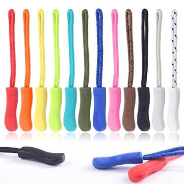 Imagem de CooBigo Pacote Com 25 Puxadores De Zíper Para Substituição, Aba Substituição Bolsa Golfe Mochila, Jaquetas, Calças, Botas, Casacos, Malas - 12 Cores (Extensor Universal)