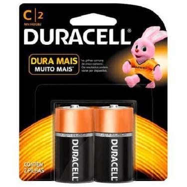 Imagem de Pilha Duracell Alcalina Média C Cartela Com 2 Unidades