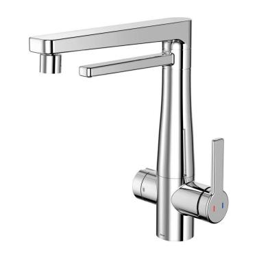 Imagem de Torneira Misturador Monocomando Nova Docol Vitalis 1579606 Com Filtro De Bancada Cromada