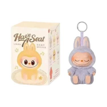 Imagem de Labubu Anime Figura Chaveiro PVC Pingente Boneca Modelo Monstro Réplic