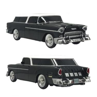 Imagem de Caixa de Som Bluetooth Retrô em Formato de Carro, 10W RMS, FM, USB, SD Card, TWS, 26,5x10x8cm, Preto