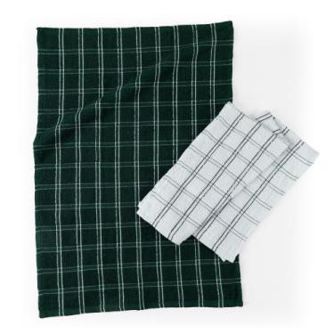 Imagem de Pano de Prato Xadrez Dupla Combinando Super Absorvente Felpudo - Cames