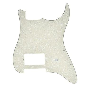 Imagem de KAISH 11 furos ST Strat One Humbucker placa de arranhão para guitarra serve para Fender Delonge Aged Pearl