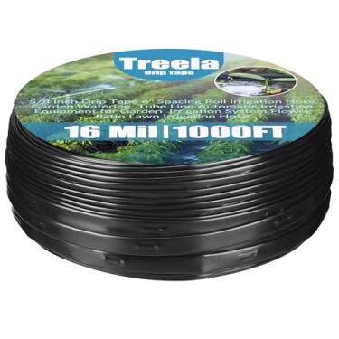 Imagem de Treela Fita de gotejamento de 1,5 cm com 6 espaçamentos de 30 m Mangueira de Irrigação de Rolo Linha de Tubo de Rega de Jardim Equipamento de Irrigação Automática para Sistema de Irrigação de Jardim Mangueira de Irrigação de Grama de Jardim (Espessura 16 mm)