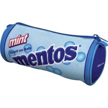 Imagem de Estojo Simples Mentos Mint Redondo Azul 5 unid - Compactor