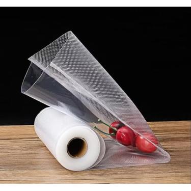 Imagem de Rolo de Saco para Embalagem a Vácuo com Ranhura, 20 cm x 5 metros, Kit com 3 Unidades