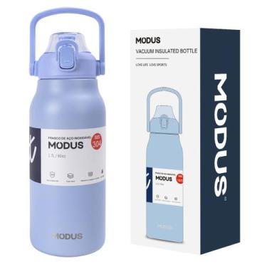 Imagem de Garrafa Térmica de Água 1700ml Aço Inoxidável com Canudo Portátil Café