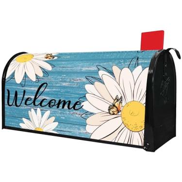 Imagem de Putware Capas Para Caixa De Correio Daisy, Tamanho Padrão Magnético, 21" X 18", Primavera Verão, Floral, Boas-Vindas, Capa Correio, Jardim, Quintal, Decoração Casa, Áreas Externas