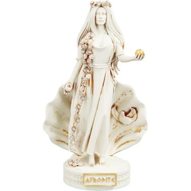 Imagem de Estátua Afrodite - Deusa do Amor - Versão 5 (Cor Mármore Dourado)