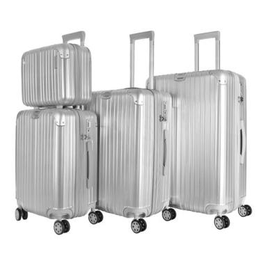 Imagem de Kit de Viagem com 4 Peças ABS Policarbonato com Expansor Brasil Maloa 