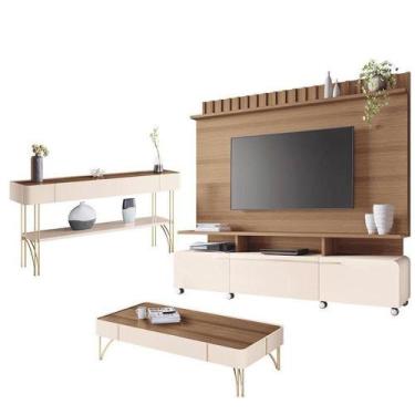 Imagem de Estante Home Theater Artís E Aparador Vivant E Mesa De Centro Cadenza 
