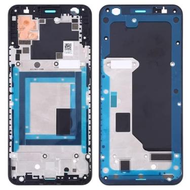 Imagem de Peças de substituição de telefone celular Placa de moldura de quadro LCD da casa frontal para o Google Pixel 3A (preto) Acessórios telefônicos