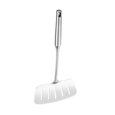 Imagem de WeiLaiKeQi Espátulas de peixe, espátula larga com fenda, cabo longo, resistente ao calor, utensílios de cozinha para, assar, carne, hambúrguer, ovo