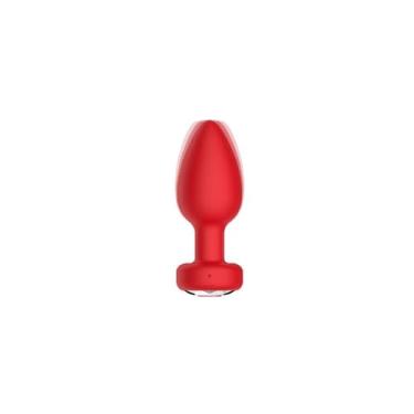 Imagem de Plug Anal Em Silicone: 10 Modos de Vibração e Controle por Aplicativo (Vermelho)