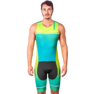 Imagem de MACAQUINHO SEM MANGAS TRIATHLON ELITE NEON PROTEÇÃO UV 50+ KAUNA-Masculino