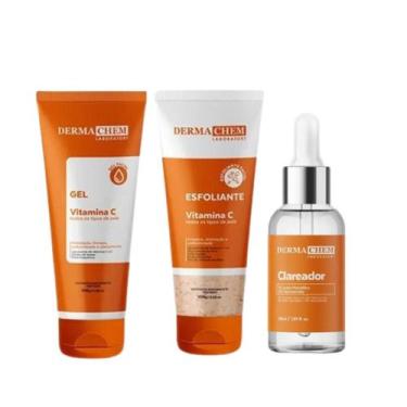 Imagem de Kit Skincare Clareador Facial Melasma Vitamina C Dermachem