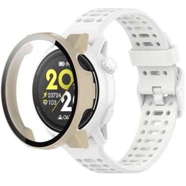 Imagem de QHBAMD Pulseiras de relógio de silicone compatíveis com COROS Pace 3, com capa de PC, macia, respirável, impermeável, pulseira esportiva para Pace 3
