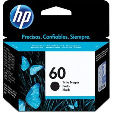 Imagem de Cartucho HP 60 Preto Original (CC640WB) Para Impressora Deskjet F4224, F4480, F4580, D1660, D110a, C4780, ENVY D410a