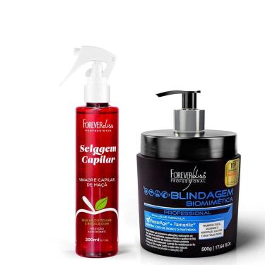 Imagem de Kit Masc. Blindagem e Vinagre Capilar de Maçã Forever Liss