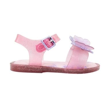 Imagem de Sandália Mini Melissa Fly Sandal III bb Rosa Glitter