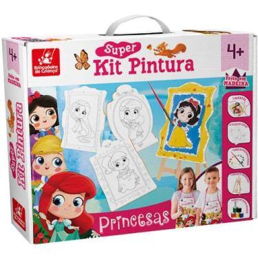 Imagem de Brinquedo para colorir princesa super kit - BRINC. DE CRIANCA