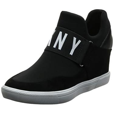 Imagem de DKNY Tênis feminino cano alto sem salto, Black Cosmos, 8