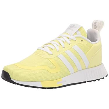 Imagem de adidas Originals Tênis feminino Multix, Pulso amarelo/cinza/branco, 7.5