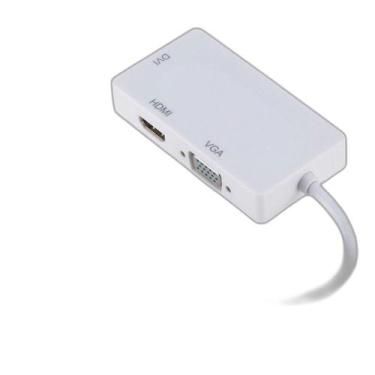 Imagem de Conversor Mini Displayport Dp Macho 1X3 Para Hdmi Dvi Vga - Importado