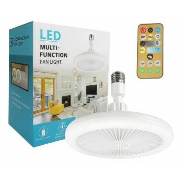 Imagem de Luminária LED Ventilador de Teto E27 30W, Ajuste de Temperatura e Econ