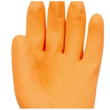 Imagem de Luva Látex VOLK Forrada Laranja Reforçada, Média