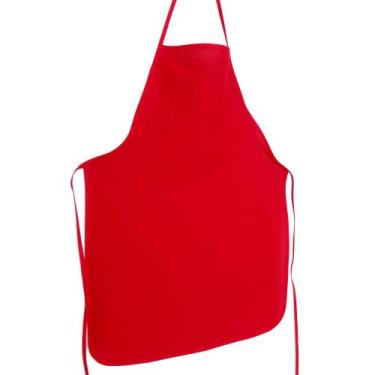 Imagem de Avental liso oxford vermelho - Recanto da Costura